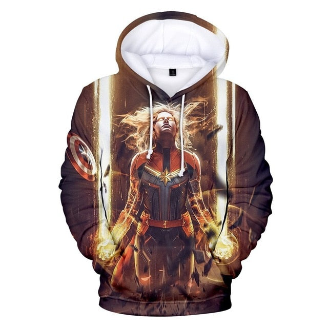 M&T Wear - Captain Marvel "Carol Danvers" 3D Costume Hoodie