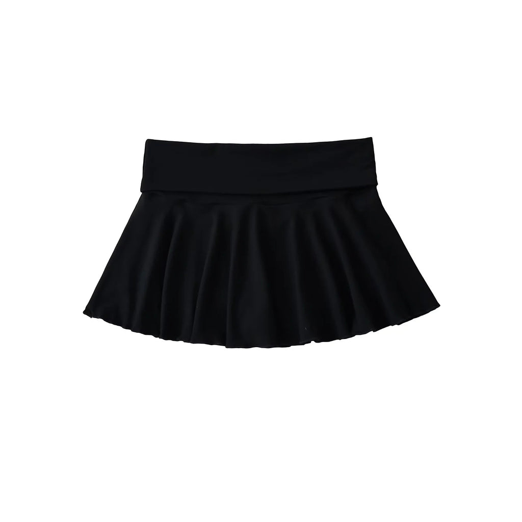M&T Wear - Women’s Solid A-Line Mini Skort