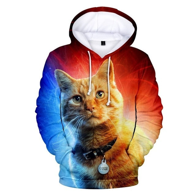 M&T Wear - Captain Marvel "Carol Danvers" 3D Costume Hoodie