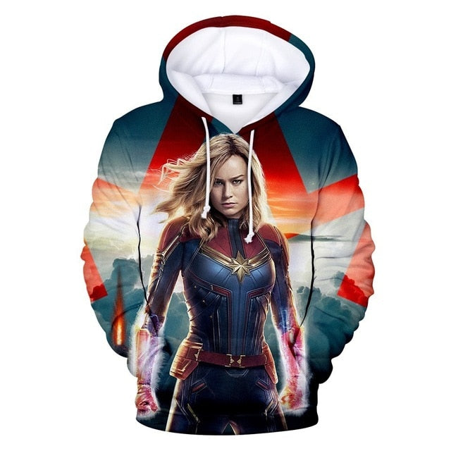 M&T Wear - Captain Marvel "Carol Danvers" 3D Costume Hoodie