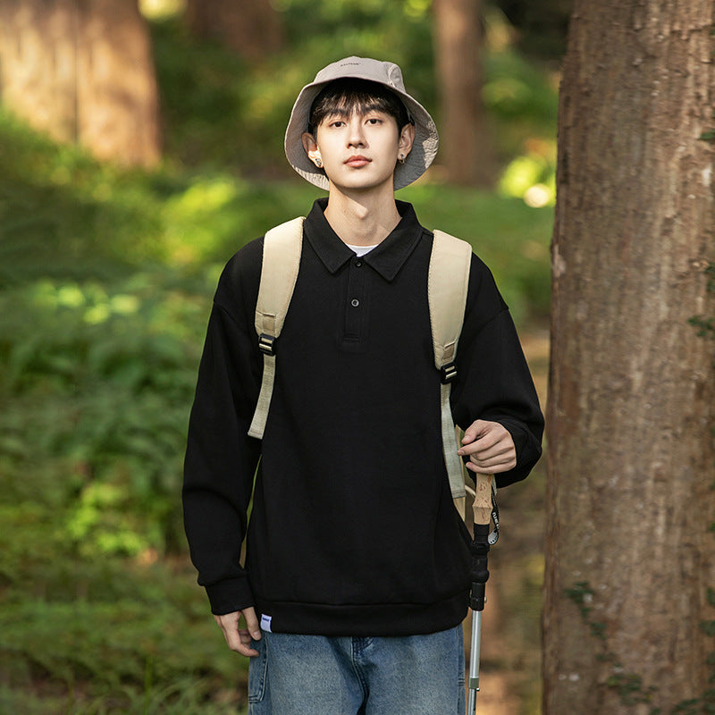 M&T Wear - Unisex Oversized Pique Cotton Long Sleeve Polo