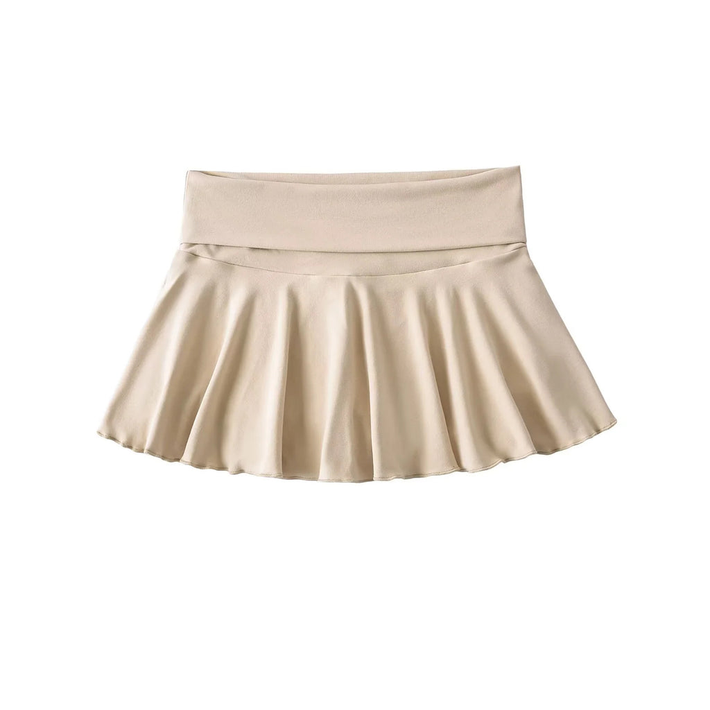 M&T Wear - Women’s Solid A-Line Mini Skort