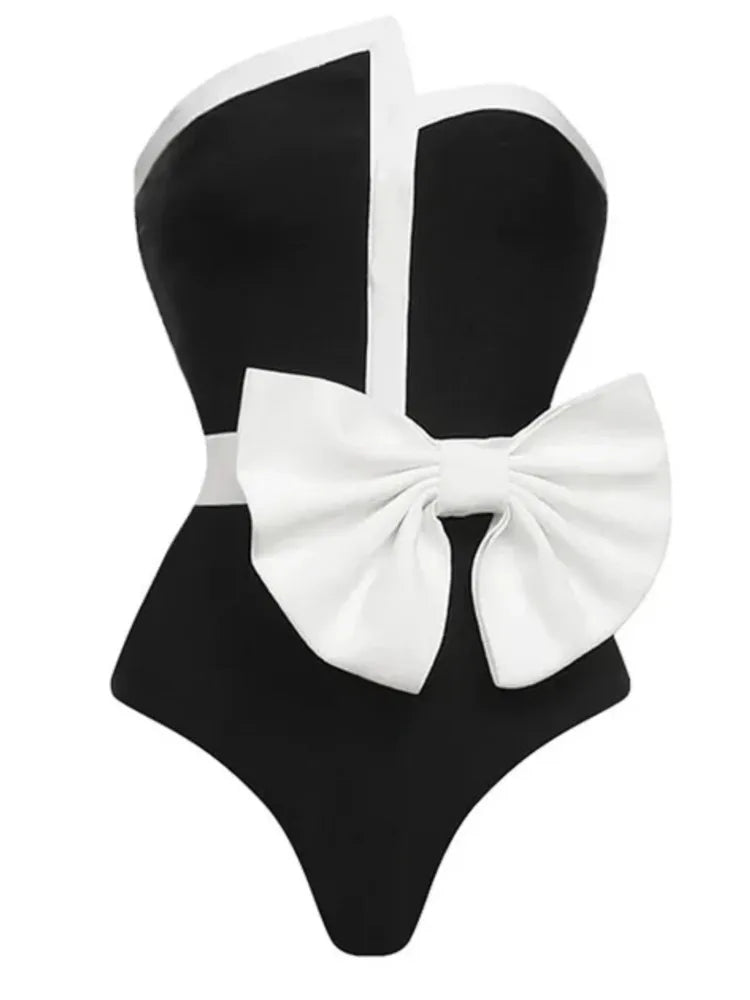 M&T Wear - Women's Luxury Vintage Backless One-Piece Swim Dress