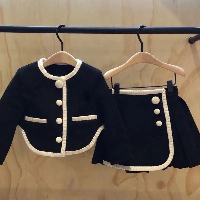 M&T Wear - Girls Jacket Leather Motorcycle Kids Coats Fleece Children Jacket Winter Autumn - M&T Wear