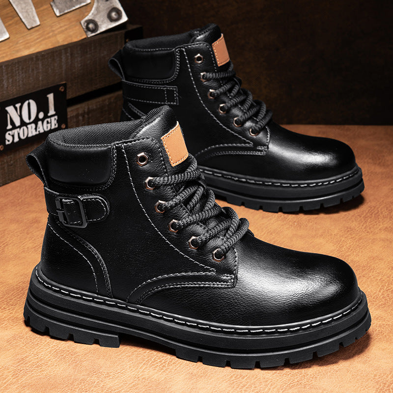 M&T Wear - Men's Retro Cowhide Leather "Martin" Work Boots