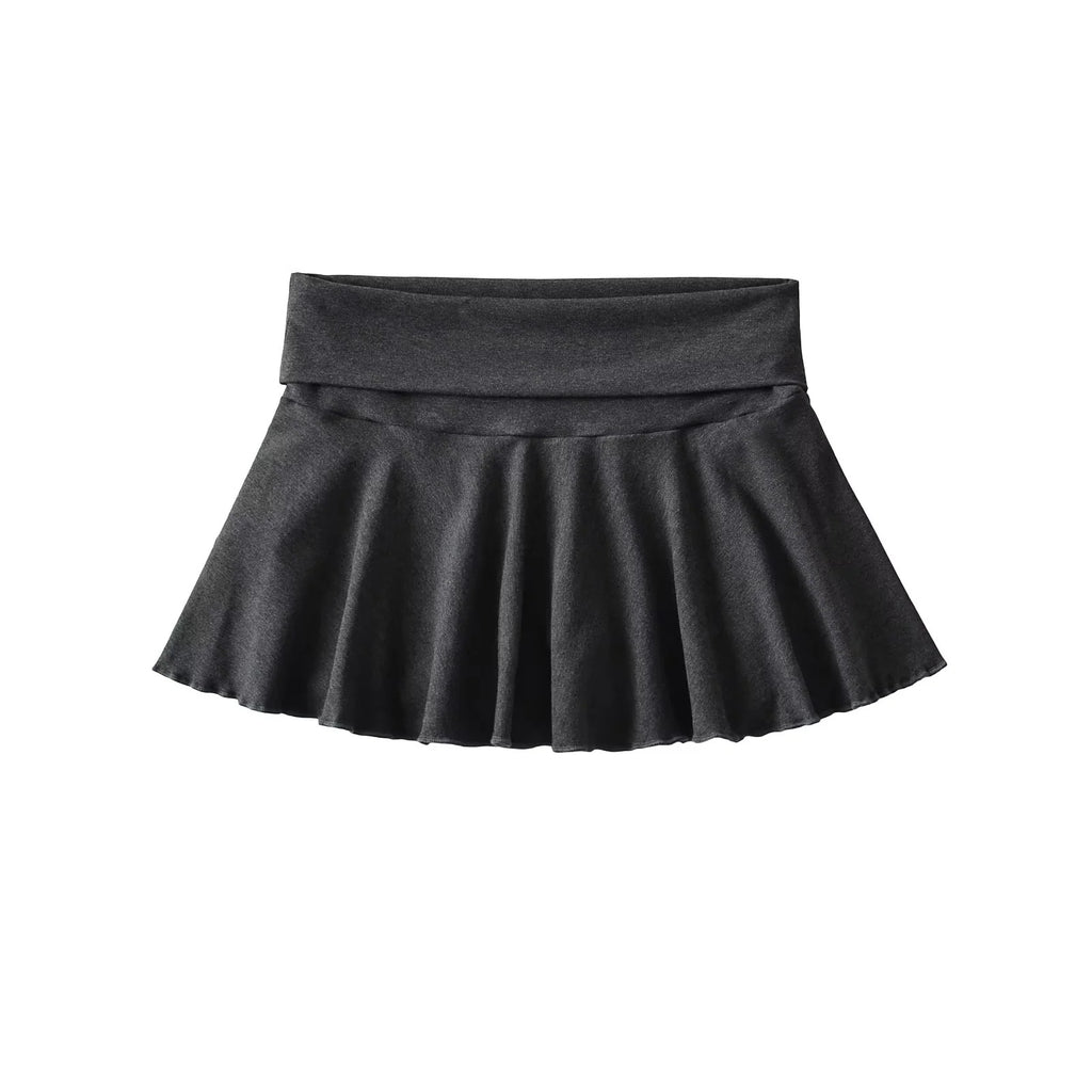 M&T Wear - Women’s Solid A-Line Mini Skort