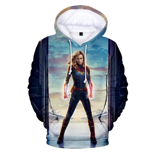M&T Wear - Captain Marvel "Carol Danvers" 3D Costume Hoodie