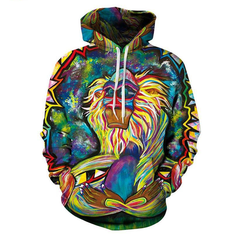 M&T Wear - Unisex "Wizard Clown" 3D Oil Painting Hoodie