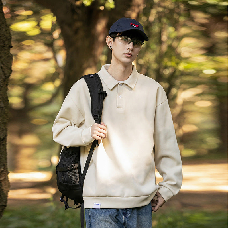 M&T Wear - Unisex Oversized Pique Cotton Long Sleeve Polo