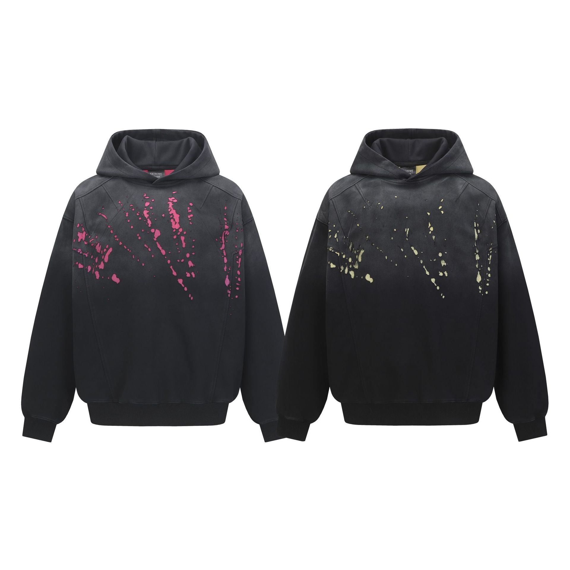 M&T Wear - Men's "Deconstructed" Abstract Distressed Polo Hoodie