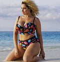 M&T Wear - Women's Plus Size High-Waist Push-Up Bikini Set