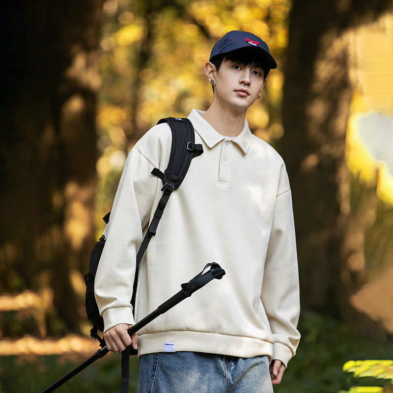 M&T Wear - Unisex Oversized Pique Cotton Long Sleeve Polo