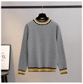 M&T Wear - Women's Warm Striped Knitted Christmas Pullover