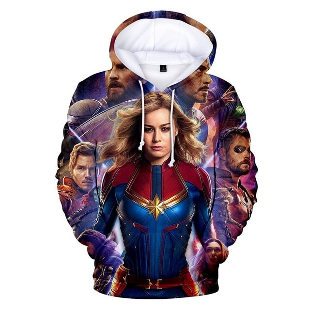 M&T Wear - Captain Marvel "Carol Danvers" 3D Costume Hoodie