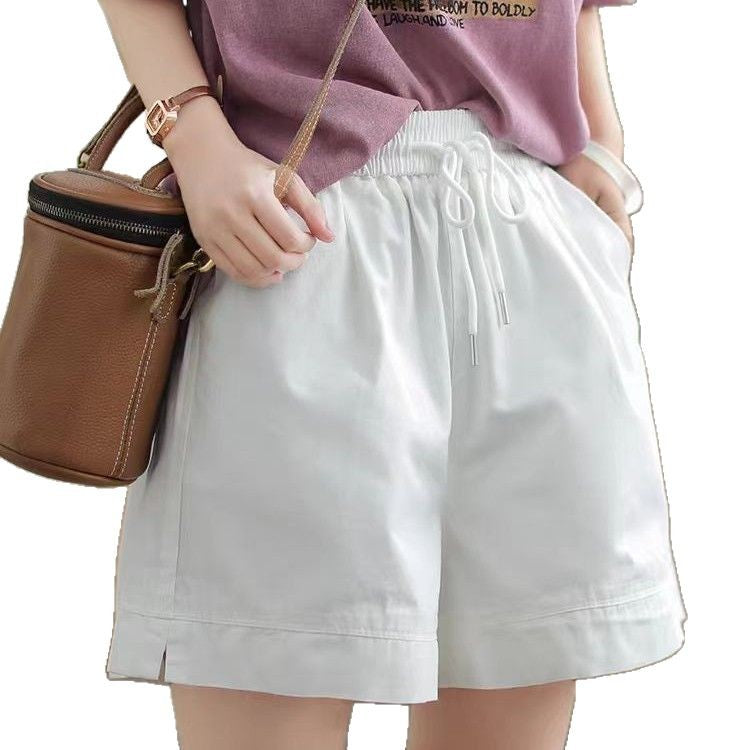 M&T Wear - Women's "Literary Style" Cotton Wide-Leg Summer Shorts