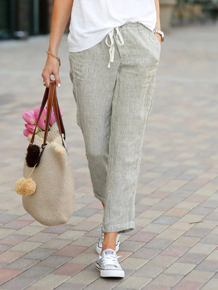 Elegant Cropped Office Trousers