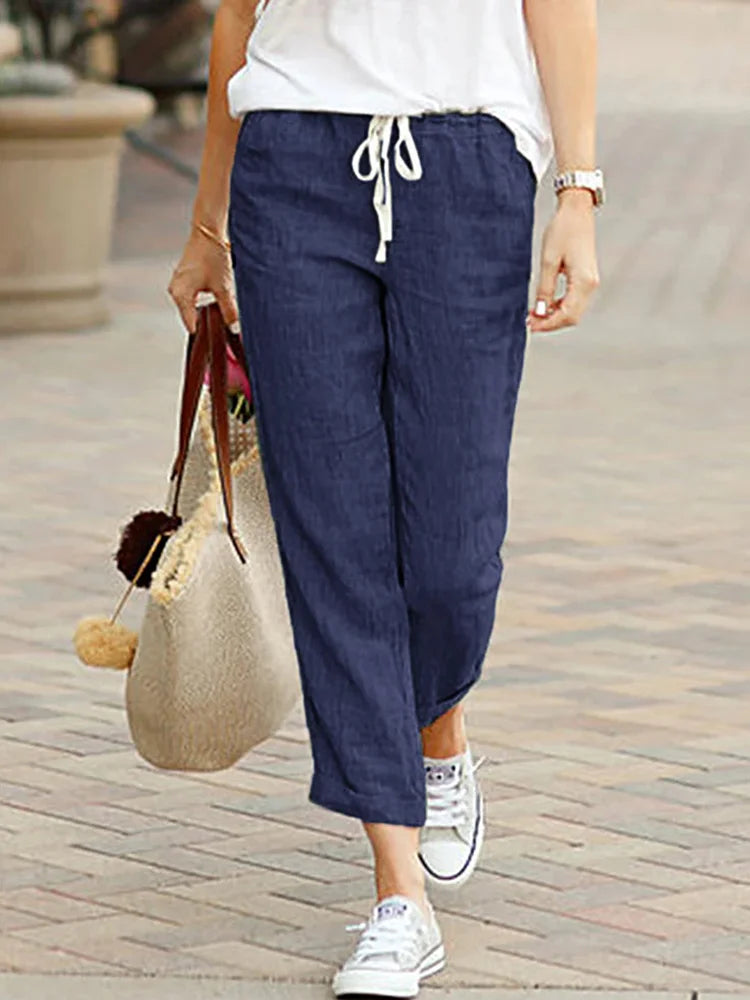 Elegant Cropped Office Trousers