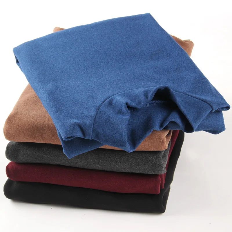 M&T Wear - Men's Thermal Turtleneck Fleece T-Shirt