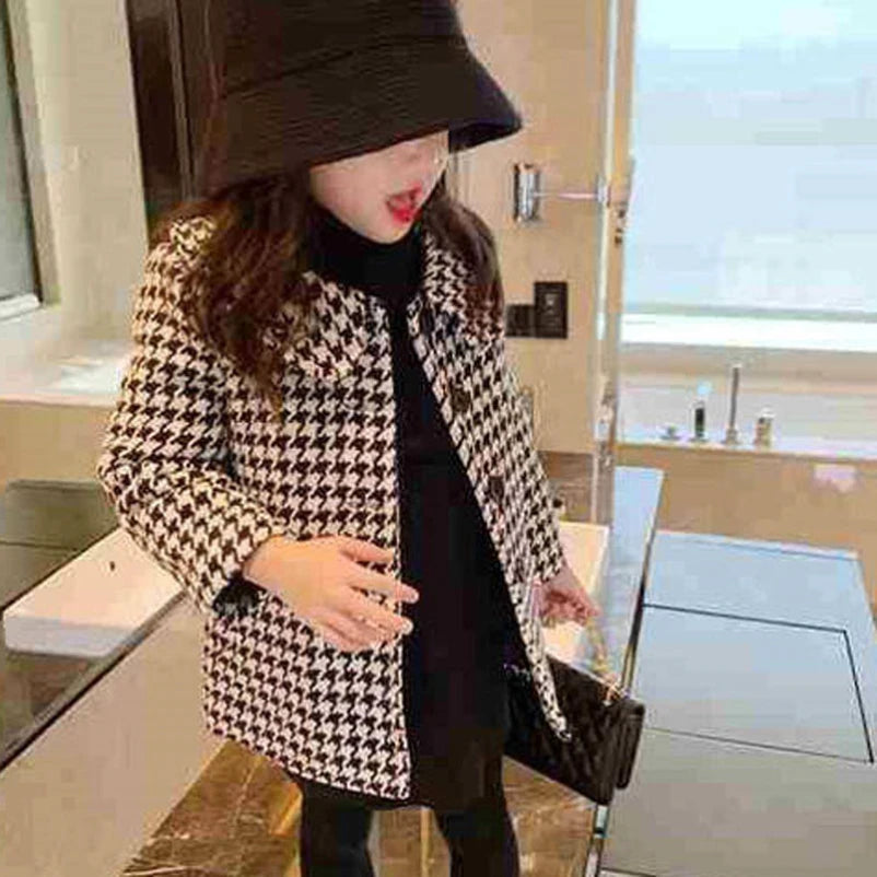 M&T Wear - Girls Jacket Leather Motorcycle Kids Coats Fleece Children Jacket Winter Autumn - M&T Wear
