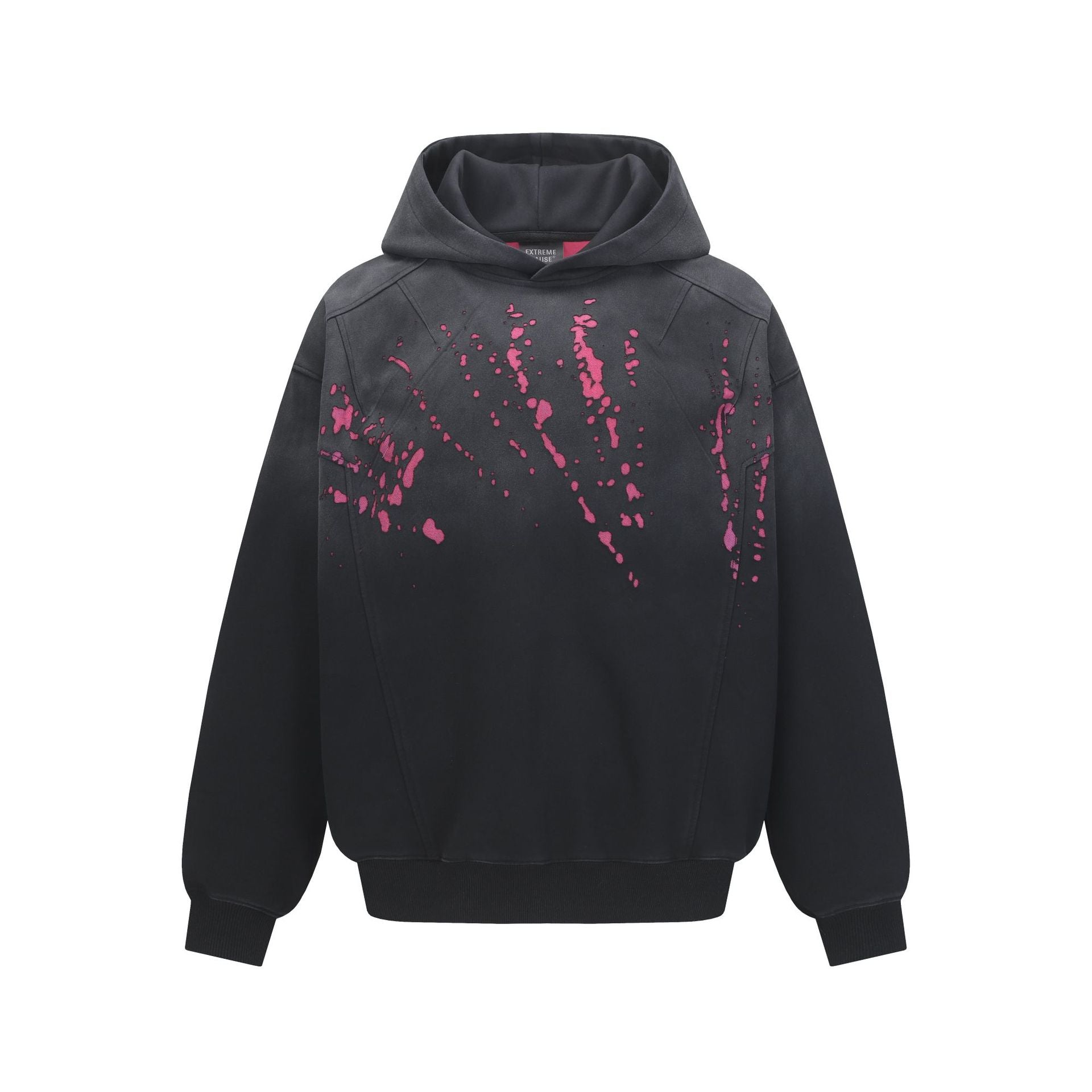 M&T Wear - Men's "Deconstructed" Abstract Distressed Polo Hoodie