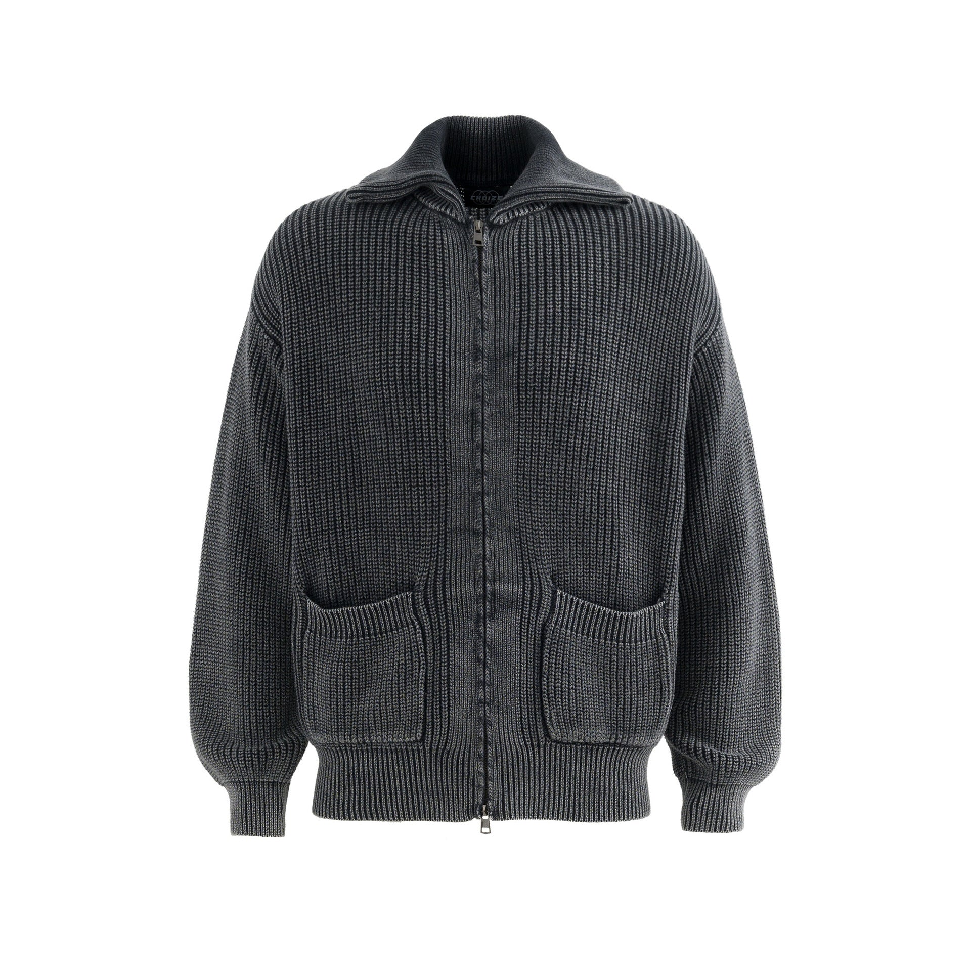 M&T Wear - Men's Vintage Washed Jacquard Streetwear Cardigan