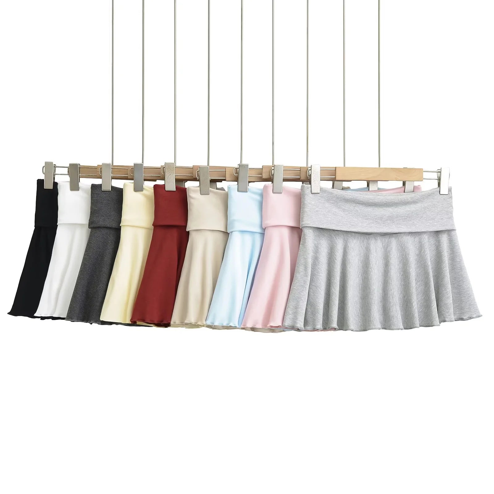 M&T Wear - Women’s Solid A-Line Mini Skort