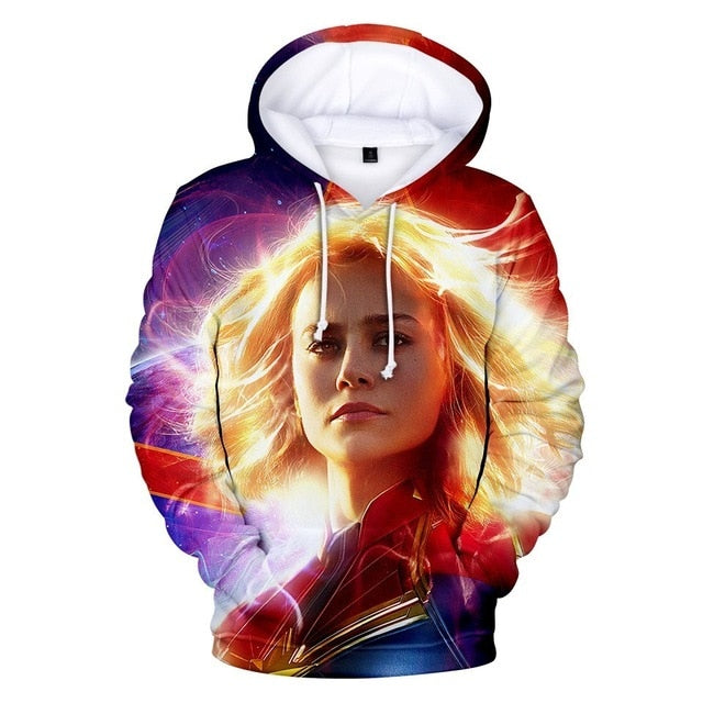 M&T Wear - Captain Marvel "Carol Danvers" 3D Costume Hoodie