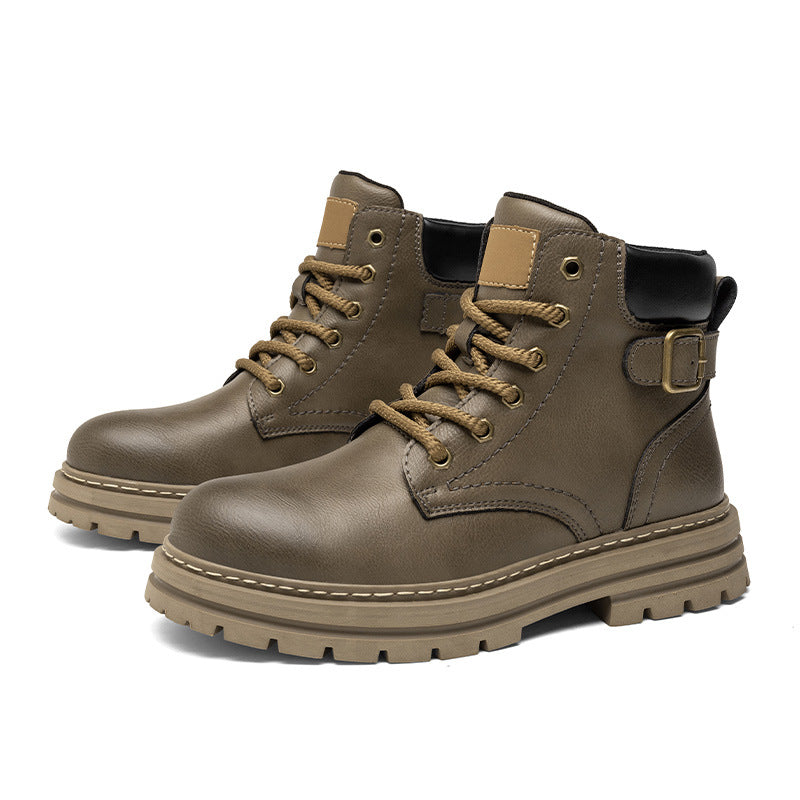 M&T Wear - Men's Retro Cowhide Leather "Martin" Work Boots