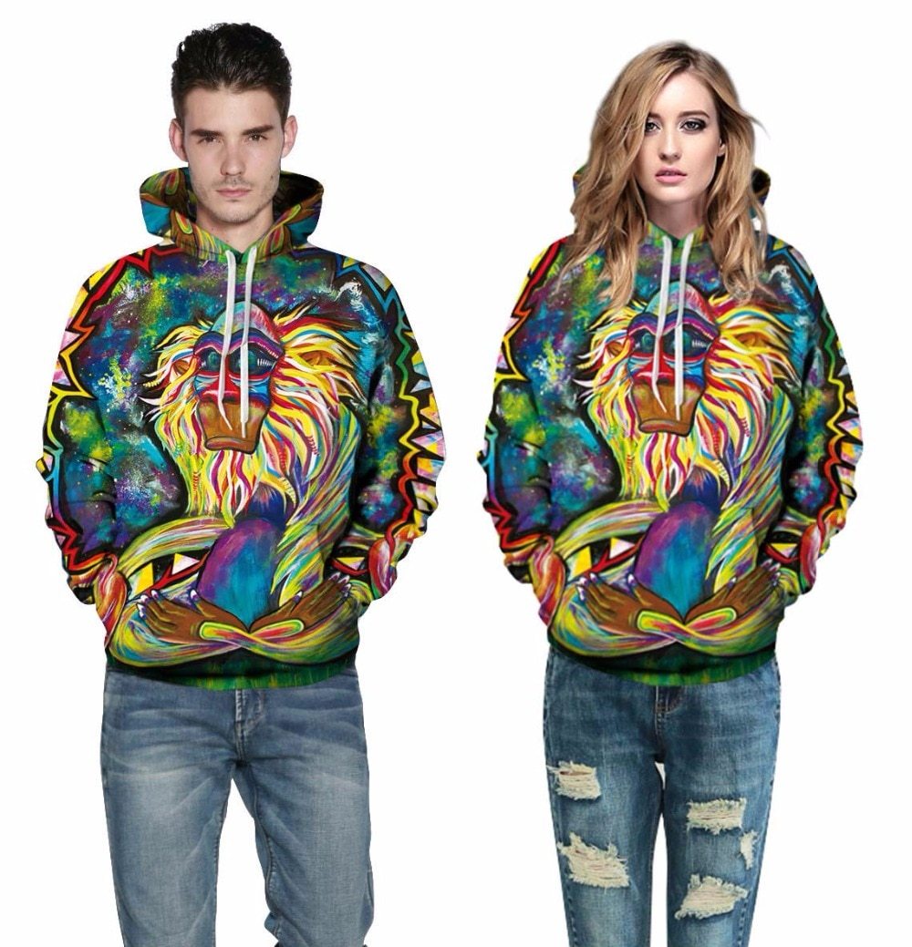 M&T Wear - Unisex "Wizard Clown" 3D Oil Painting Hoodie
