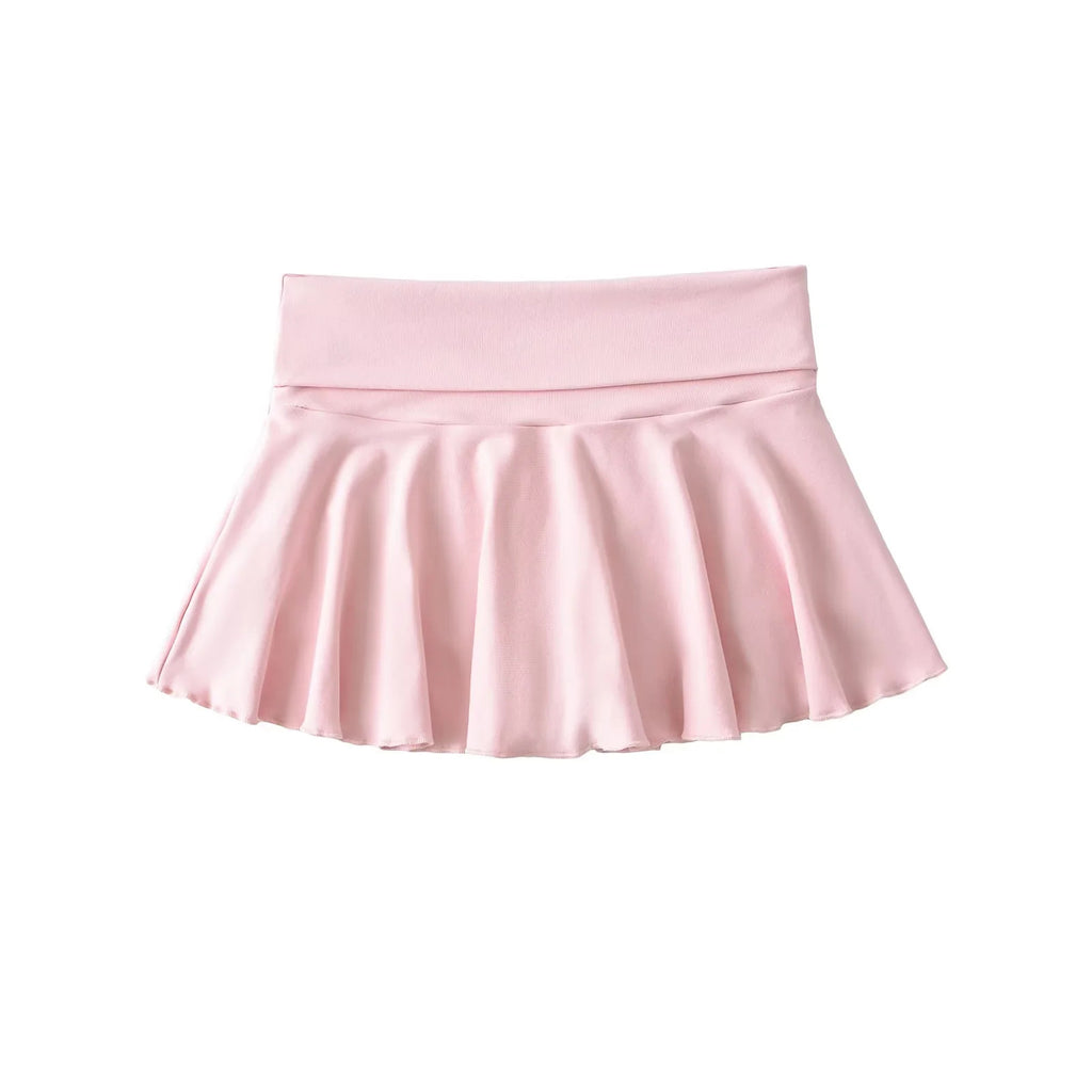 M&T Wear - Women’s Solid A-Line Mini Skort