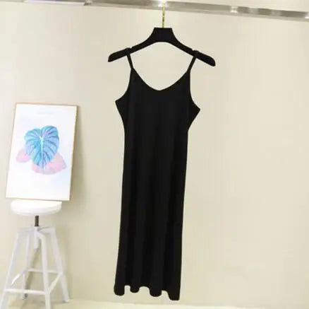 Spring Summer Elastic Modal Tank Dress