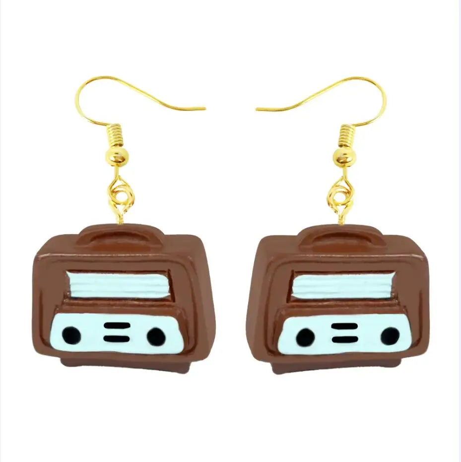 M&T Wear - Cute Resin Cartoon Drop Earrings for Women