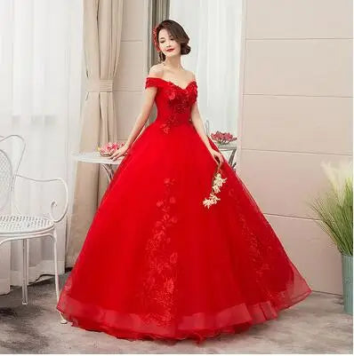 Luxury Gold Lace Quinceanera Ball Gown