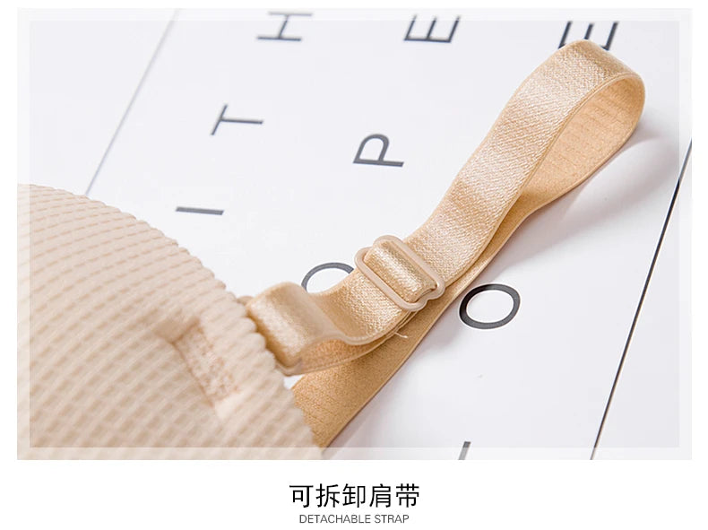 M&T Wear - Bras for women Rope straps Palm support Steel-free bra with air-permeable bra One-piece Lattice push up sexy bra 80A 80B 80C 85C - M&T Wear