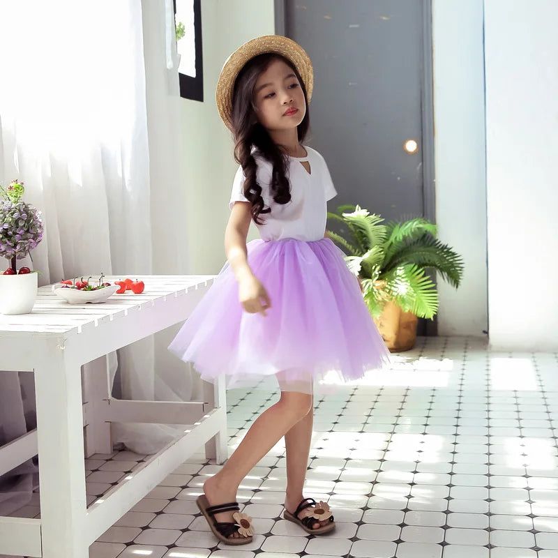 M&T Wear - Girls’ Fluffy Princess Tutu Skirt