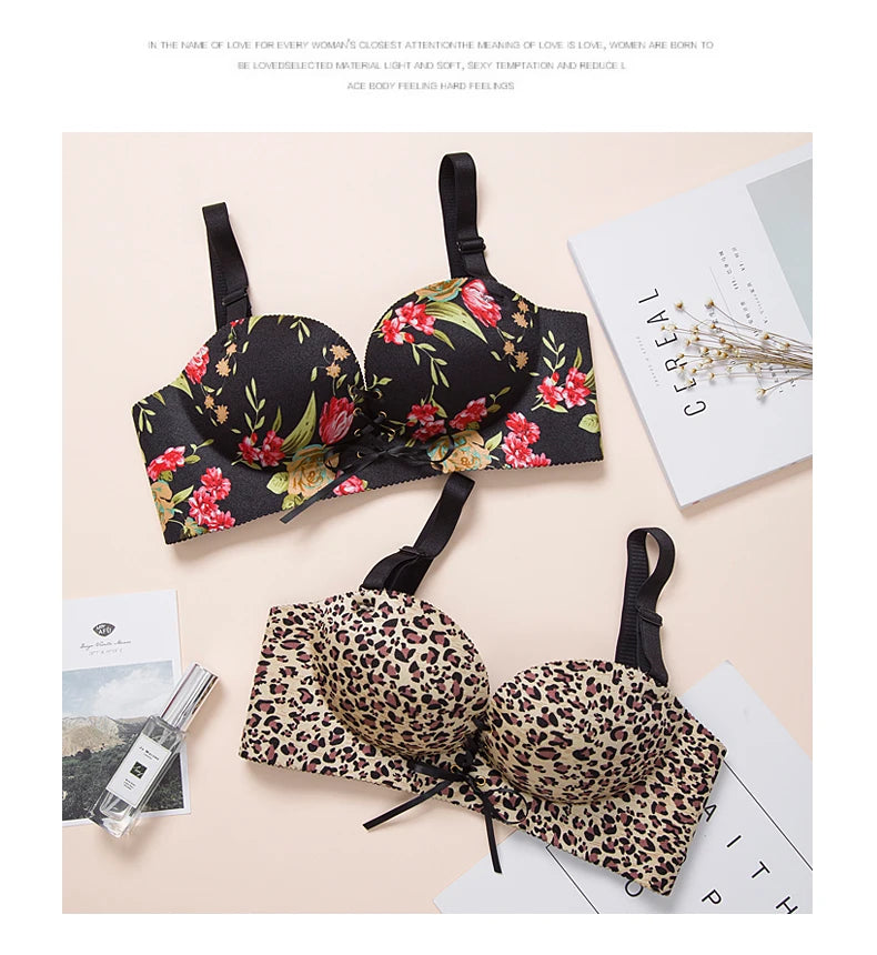 M&T Wear - Bras for women Rope straps Palm support Steel-free bra with air-permeable bra One-piece Lattice push up sexy bra 80A 80B 80C 85C - M&T Wear