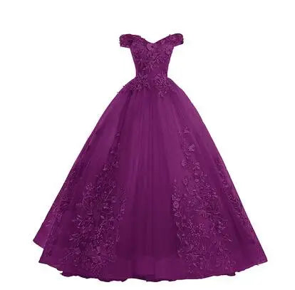 Luxury Gold Lace Quinceanera Ball Gown