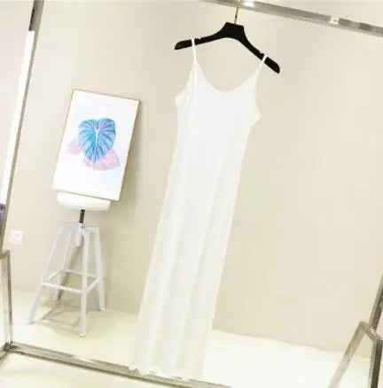 Spring Summer Elastic Modal Tank Dress