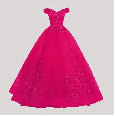 Luxury Gold Lace Quinceanera Ball Gown