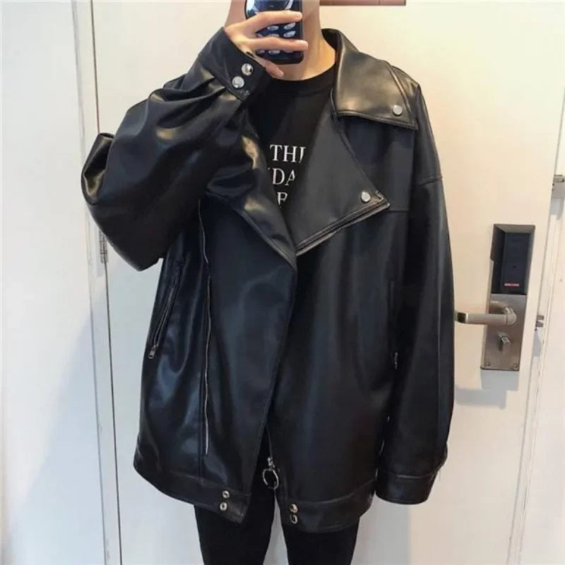 M&T Wear - Trendy Leather Jacket for Men Casual Man Coat Korean Reviews Many Fast Delvery Stylish Harajuku Y2k Cold Vintage New In Deals - M&T Wear