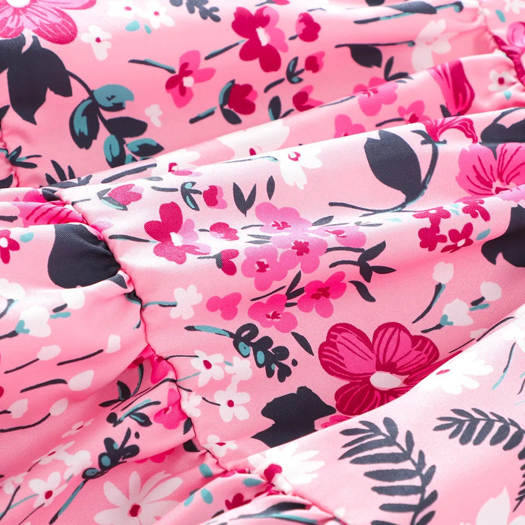 M&T Wear - Girls’ Floral Butterfly Maxi Skirt