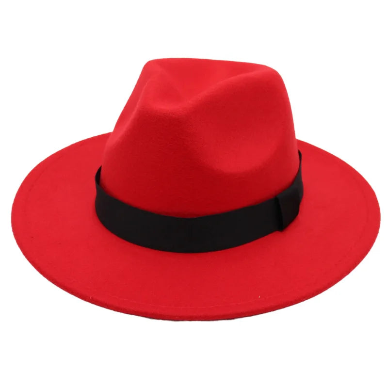 M&T Wear - Large Brim Formal Woolen Jazz Fedora
