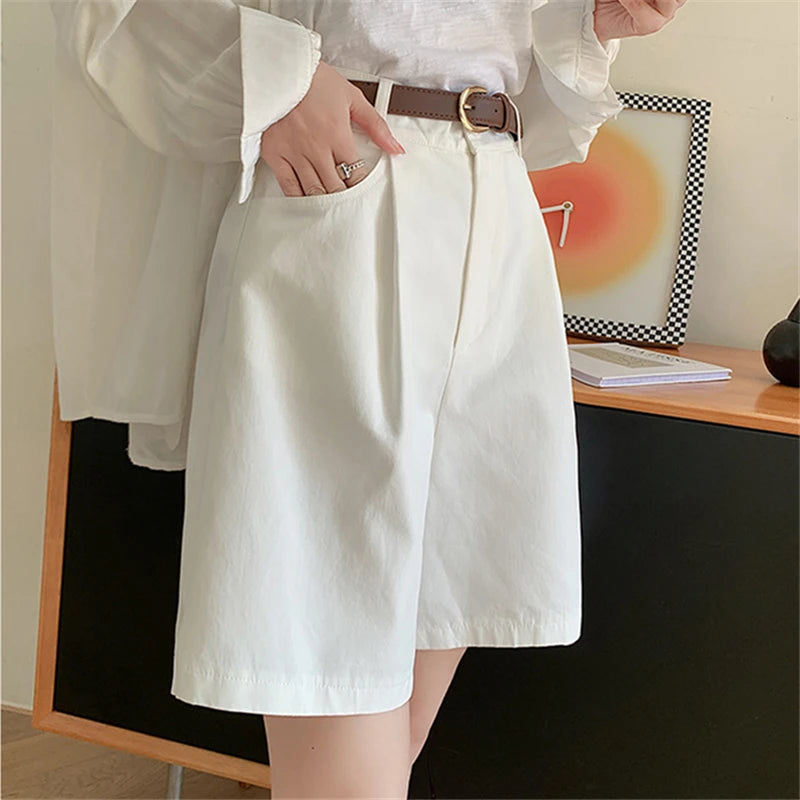 Cotton-Linen Utility Shorts