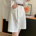 Cotton-Linen Utility Shorts