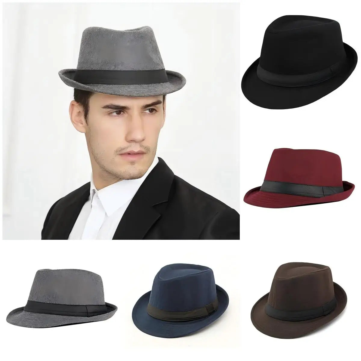 M&T Wear - Simple Plain Woolen British Jazz Hat