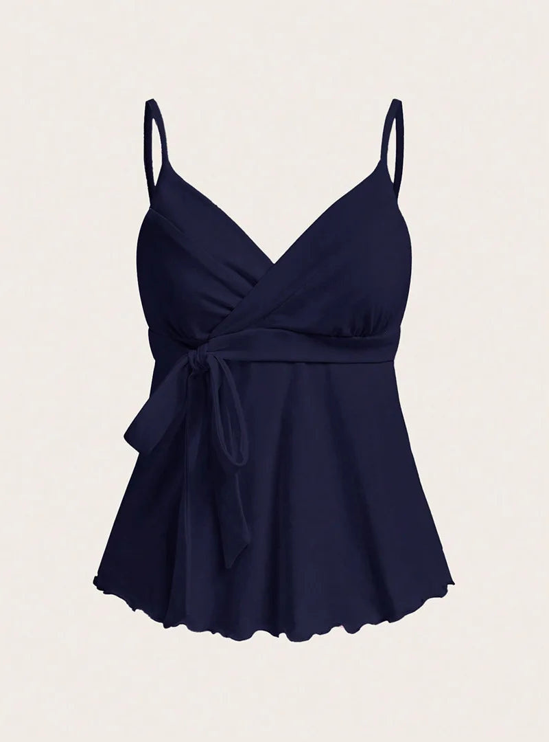 Summer 2026 Wavy Edge Lace-Up Camisole