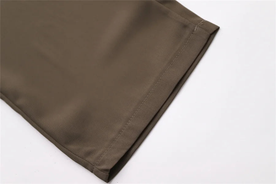 High-Waist Professional Wide-Leg Trousers