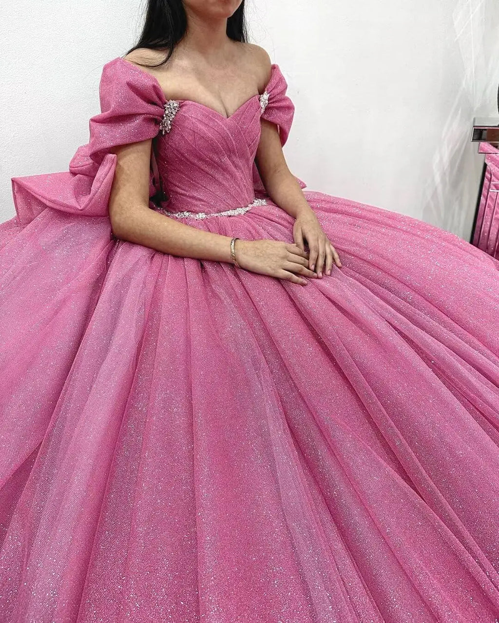 Yifanier Puffy Tulle Quinceanera Ball Gown