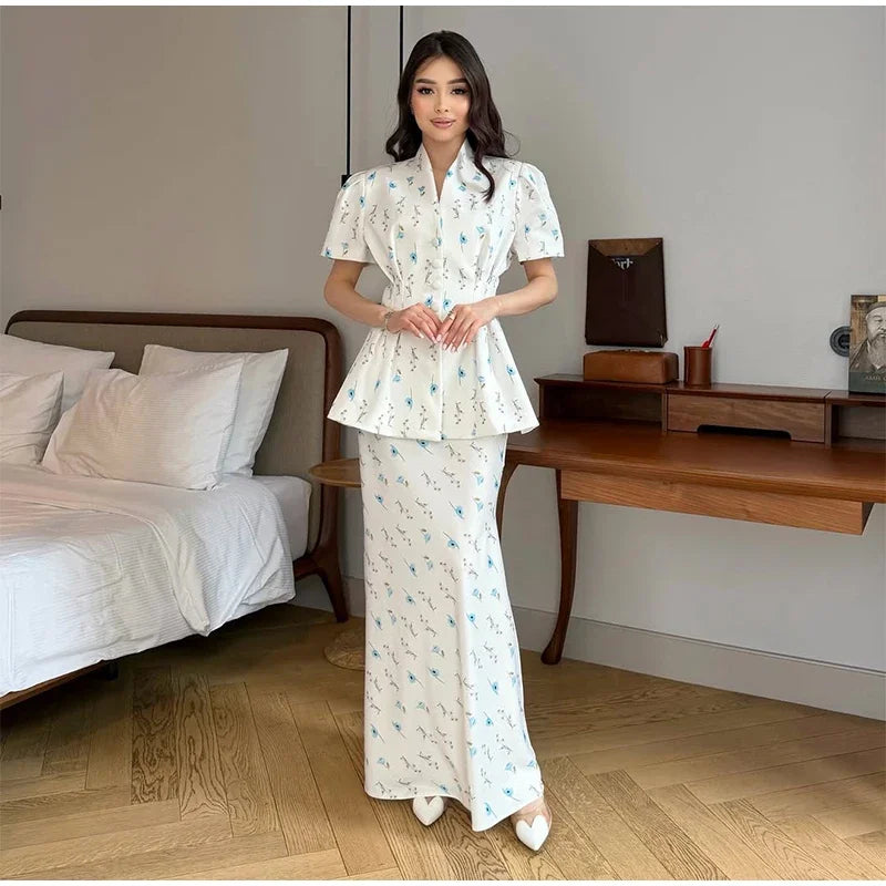 Floral Embroidered Elegant Co-Ord Set
