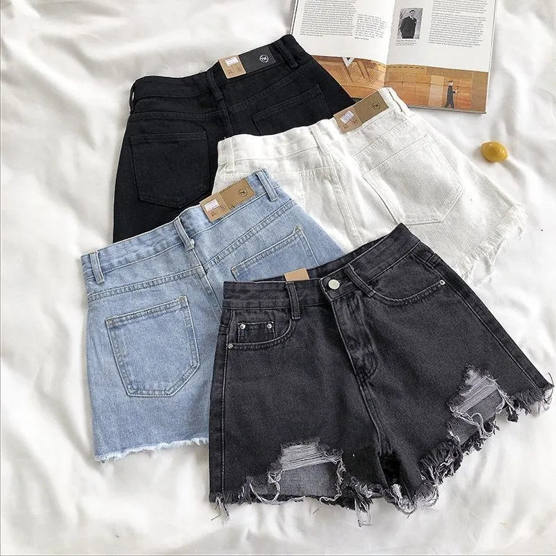 Tassel Ripped Denim Hot Pants